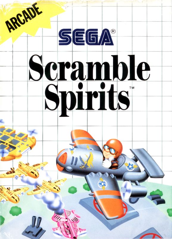 Scramble Spirits box art for Sega Master System